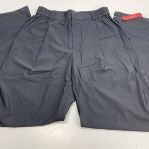 Carbon38 Women Pant Stretch Woven Tailored Fit Wide Leg Nylon Blend